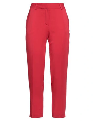 Simona Corsellini Woman Pants Red Size 4 Polyester, Viscose, Cotton, Elastane