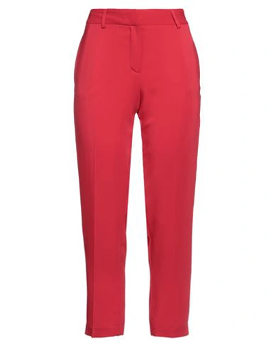 Simona Corsellini Woman Pants Red Size 6 Polyester, Viscose, Cotton, Elastane