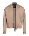 Zegna Man Jacket Sand Size 42 Cotton, Linen In Beige