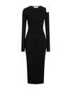 KAOS KAOS WOMAN MAXI DRESS BLACK SIZE M VISCOSE, POLYESTER, POLYAMIDE