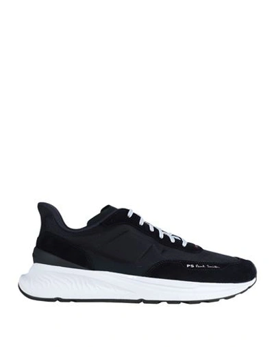 Ps By Paul Smith Ps Paul Smith Man Sneakers Midnight Blue Size 9 Nylon, Cow Leather