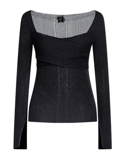 Pinko Woman Sweater Midnight Blue Size L Viscose, Polyamide, Polyester