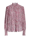 Isabel Marant Étoile Woman Shirt Fuchsia Size 6 Viscose In Pink