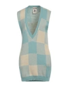 Semicouture Woman Sweater Sky Blue Size L Acrylic, Polyamide, Mohair Wool In Blue