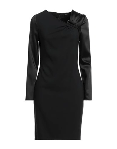 Carla G. Woman Mini Dress Black Size 2 Acetate, Viscose, Elastane