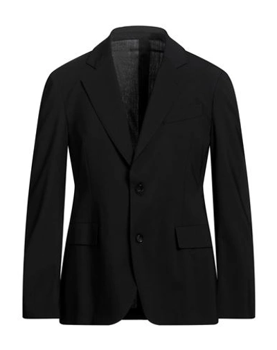 Ferragamo Man Blazer Black Size 44 Virgin Wool, Elastane