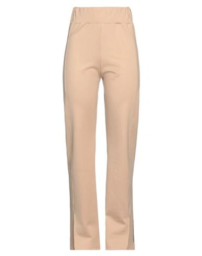 Hinnominate Woman Pants Beige Size Xs Viscose, Polyamide, Elastane