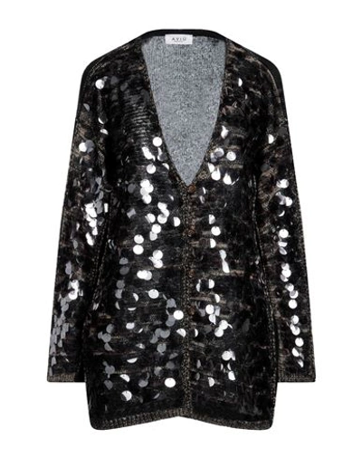 Aviu Aviù Woman Cardigan Black Size 6 Polyamide, Acrylic, Virgin Wool, Mohair Wool