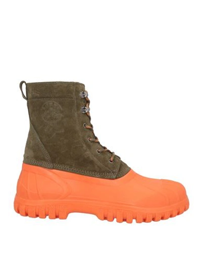 Diemme Woman Ankle Boots Dark Green Size 6 Leather, Rubber
