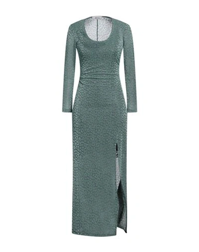 Dimora Woman Maxi Dress Emerald Green Size 6 Viscose, Polyamide, Polyester