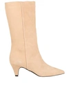 Islo Isabella Lorusso Woman Knee Boots Beige Size 11 Soft Leather