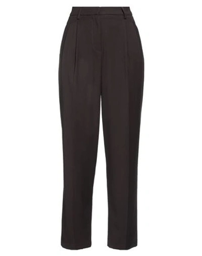 Compagnia Italiana Woman Pants Dark Brown Size 10 Polyester, Nylon, Elastane