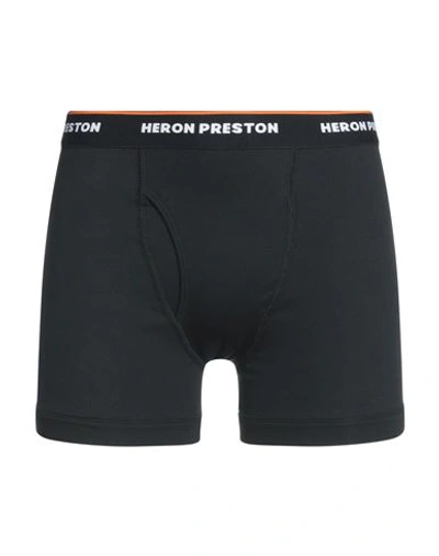 Heron Preston Man Boxer Black Size L Cotton, Elastane, Polyamide, Polyester