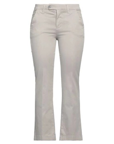 Noir'n'bleu Woman Pants Light Grey Size 31 Lyocell, Polyester, Elastane