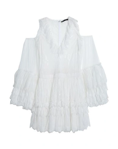 Amen Couture Woman Short Dress White Size 6 Polyamide