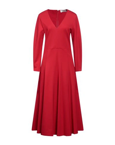 Beatrice B Beatrice .b Woman Midi Dress Red Size 6 Rayon, Polyamide, Elastane