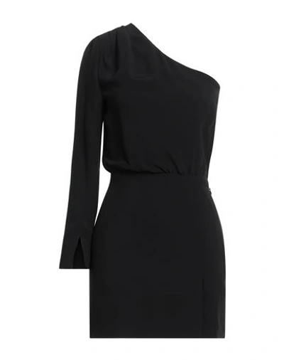 Federica Tosi Woman Mini Dress Black Size 4 Acetate, Viscose, Polyester