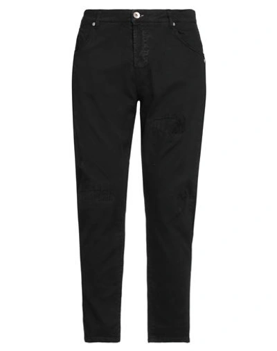 Berna Man Jeans Black Size 28 Cotton, Elastane