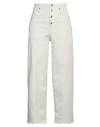 Department Five Department 5 Woman Jeans Beige Size 26 Cotton, Elastane In Beige