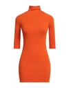 Sportmax Woman Turtleneck Orange Size Xl Modal, Polyester