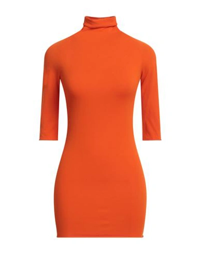 Sportmax Woman Turtleneck Orange Size Xl Modal, Polyester