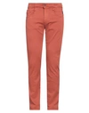 Replay Man Jeans Rust Size 30w-32l Cotton, Polyester, Elastane In Red