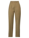 Department Five Department 5 Woman Pants Military Green Size 27 Viscose, Virgin Wool, Elastane In Green