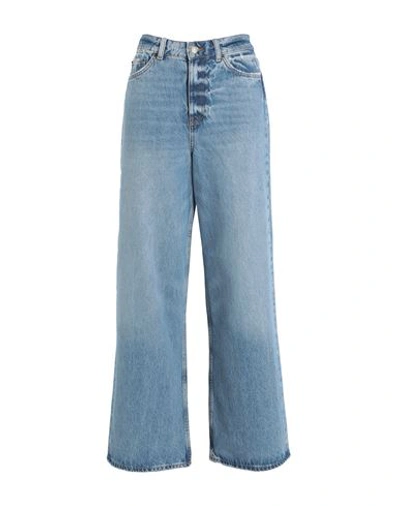 Jjxx By Jack & Jones Woman Jeans Blue Size 30w-32l Cotton, Recycled Cotton