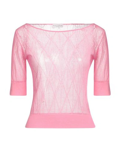 Ballantyne Woman Sweater Fuchsia Size 10 Cotton In Pink