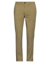 Camouflage Ar And J. Man Pants Military Green Size 35 Cotton, Elastane In Green