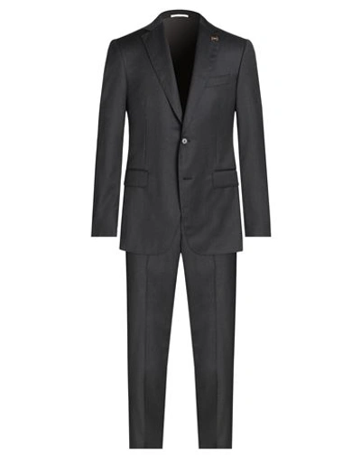 Pal Zileri Man Suit Steel Grey Size 46 Wool
