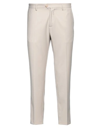 Bonheur Man Pants Beige Size 40 Polyester, Viscose, Elastane