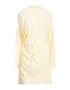Erika Cavallini Woman Mini Dress Cream Size 6 Viscose, Acetate In White