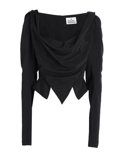 Vivienne Westwood Woman Blouse Black Size 8 Polyester