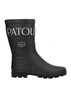 PATOU PATOU WOMAN ANKLE BOOTS BLACK SIZE 6 RUBBER