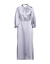 Closet Woman Midi Dress Lilac Size 10 Polyester, Elastane In Purple