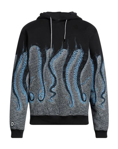 Octopus Man Sweatshirt Black Size Xl Cotton