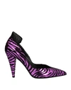 Aniye By Woman Pumps Purple Size 7 Polyurethane, Polyester In Purple