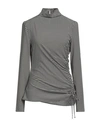 Patrizia Pepe Woman Top Black Size 2 Polyester, Elastane In Black