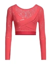 Wolford Woman Top Coral Size L Polyamide, Elastane In Red