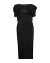 Mangano Woman Midi Dress Black Size 8 Cotton