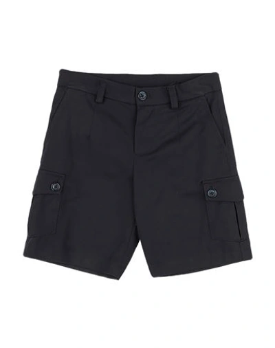 Dolce & Gabbana Toddler Boy Shorts & Bermuda Shorts Midnight Blue Size 5 Paper, Elastane In Black