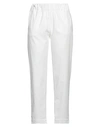 Soho-t Woman Pants White Size S Cotton, Viscose, Elastane In White
