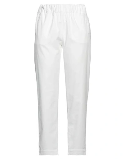 Soho-t Woman Pants White Size S Cotton, Viscose, Elastane