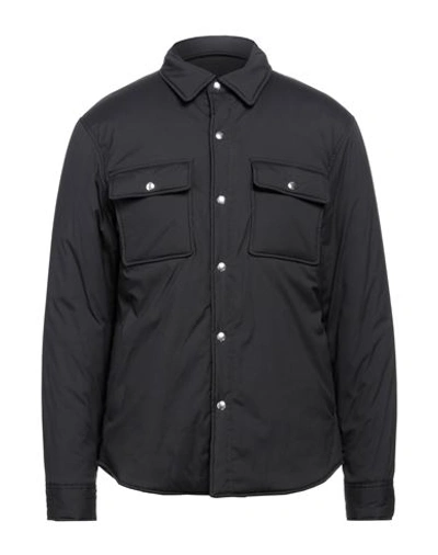 Sandro Man Jacket Black Size S Cotton, Polyamide, Elastane
