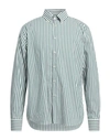 Gmf 965 Man Shirt Green Size 18 ½ Cotton, Polyester, Elastane