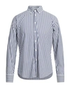 Gmf 965 Man Shirt Navy Blue Size 17 ¾ Cotton, Polyester, Elastane