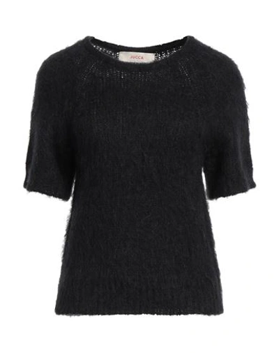 Jucca Woman Sweater Black Size L Polyamide, Alpaca Wool, Mohair Wool