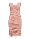 Vicolo Woman Midi Dress Blush Size M Viscose, Elastane In Pink