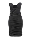 Vicolo Woman Midi Dress Black Size S Viscose, Elastane